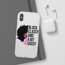 Load image into Gallery viewer, Black Classy and a Bit Sassy Flexi Cases