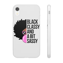 Load image into Gallery viewer, Black Classy and a Bit Sassy Flexi Cases