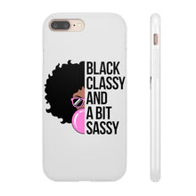 Load image into Gallery viewer, Black Classy and a Bit Sassy Flexi Cases