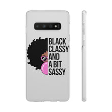 Load image into Gallery viewer, Black Classy and a Bit Sassy Flexi Cases