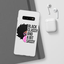 Load image into Gallery viewer, Black Classy and a Bit Sassy Flexi Cases
