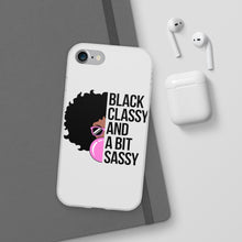 Load image into Gallery viewer, Black Classy and a Bit Sassy Flexi Cases