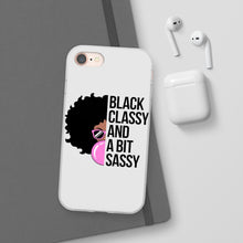 Load image into Gallery viewer, Black Classy and a Bit Sassy Flexi Cases