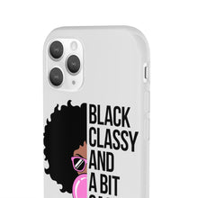 Load image into Gallery viewer, Black Classy and a Bit Sassy Flexi Cases