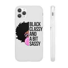 Load image into Gallery viewer, Black Classy and a Bit Sassy Flexi Cases