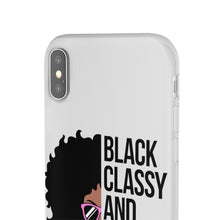 Load image into Gallery viewer, Black Classy and a Bit Sassy Flexi Cases