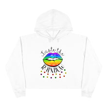 Load image into Gallery viewer, Taste the Rainbow Crop Hoodie
