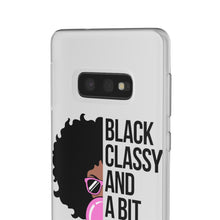 Load image into Gallery viewer, Black Classy and a Bit Sassy Flexi Cases