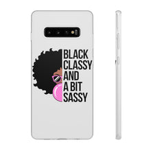 Load image into Gallery viewer, Black Classy and a Bit Sassy Flexi Cases