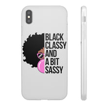 Load image into Gallery viewer, Black Classy and a Bit Sassy Flexi Cases