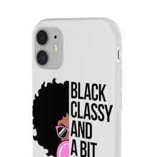 Load image into Gallery viewer, Black Classy and a Bit Sassy Flexi Cases