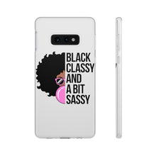 Load image into Gallery viewer, Black Classy and a Bit Sassy Flexi Cases