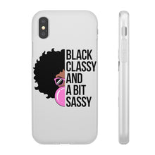 Load image into Gallery viewer, Black Classy and a Bit Sassy Flexi Cases