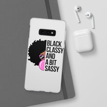 Load image into Gallery viewer, Black Classy and a Bit Sassy Flexi Cases