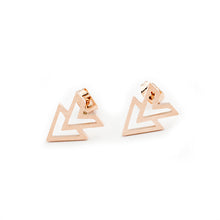 Load image into Gallery viewer, Double Triangle Earrings (available in 3 colors)
