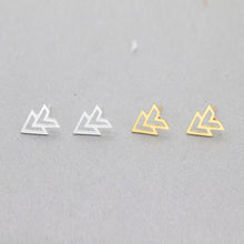 Load image into Gallery viewer, Double Triangle Earrings (available in 3 colors)