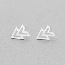 Load image into Gallery viewer, Double Triangle Earrings (available in 3 colors)