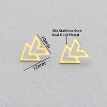 Load image into Gallery viewer, Double Triangle Earrings (available in 3 colors)