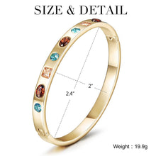 Load image into Gallery viewer, Multi-Stone Hinge Bangle (available in 3 colors)