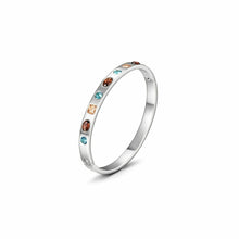 Load image into Gallery viewer, Multi-Stone Hinge Bangle (available in 3 colors)