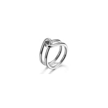 Load image into Gallery viewer, Silver Love Knot Ring