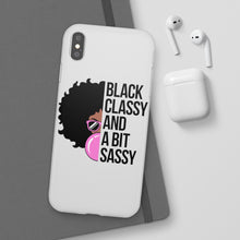 Load image into Gallery viewer, Black Classy and a Bit Sassy Flexi Cases