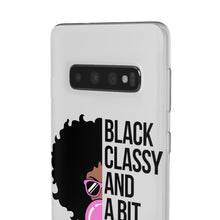 Load image into Gallery viewer, Black Classy and a Bit Sassy Flexi Cases