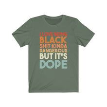 Load image into Gallery viewer, I Love Being Black Unisex Jersey Short Sleeve Tee