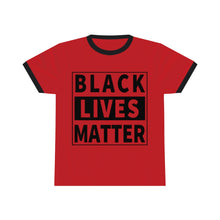 Load image into Gallery viewer, Black Lives Matter Unisex Ringer Tee