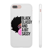 Load image into Gallery viewer, Black Classy and a Bit Sassy Flexi Cases