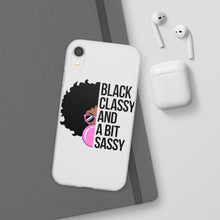 Load image into Gallery viewer, Black Classy and a Bit Sassy Flexi Cases
