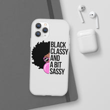 Load image into Gallery viewer, Black Classy and a Bit Sassy Flexi Cases