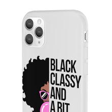 Load image into Gallery viewer, Black Classy and a Bit Sassy Flexi Cases
