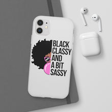 Load image into Gallery viewer, Black Classy and a Bit Sassy Flexi Cases
