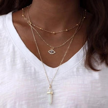 Load image into Gallery viewer, All Seeing Eye Multilayer Necklace