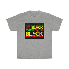 Load image into Gallery viewer, Black Mixed With Black Unisex Heavy Cotton Tee
