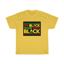 Load image into Gallery viewer, Black Mixed With Black Unisex Heavy Cotton Tee
