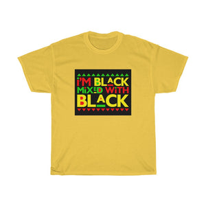 Black Mixed With Black Unisex Heavy Cotton Tee