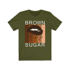 Brown Sugar Stripes Jersey Short Sleeve Tee