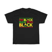 Load image into Gallery viewer, Black Mixed With Black Unisex Heavy Cotton Tee
