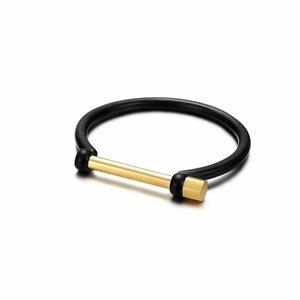 D-Shape Screw Bar Bangle