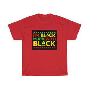 Black Mixed With Black Unisex Heavy Cotton Tee